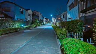 Japan  Suburban Tokyo Night Walk in Ebara • 4K HDR