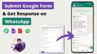 Dynamic Google Forms | Google Form Response to WhatsApp | Automation