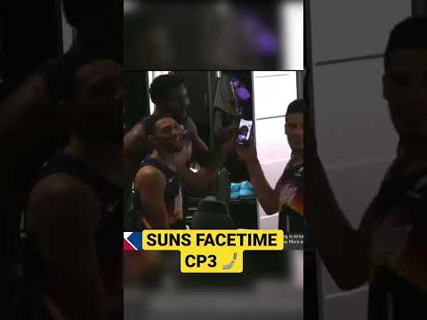 CP3 FaceTimes Suns Locker Room After Game 2 Win #Shorts