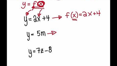 How to re-write a linear equation in function notation form!