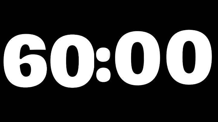 ⏳🌟 ¡Temporizador de 60 Minutos para Enfoque y Productividad! | Cuenta Atrás con Alarma 🎯