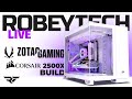 Giveaways  2600 zotac 4070 ti super all white pc build in the corsair 2500x