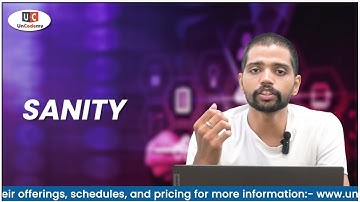 What is Sanity and Sanitation Testing | Best Software Testing Training in Noida | Uncodemy