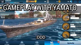 Gameplay with IJN Yamato | Warship Fury screenshot 2