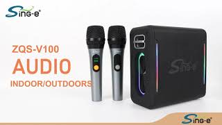 Download Lagu SING-E ZQS-V100 Wireless Blue Tooth 5.0,40W stereo Sound playtime for offices outdoor Party MP3