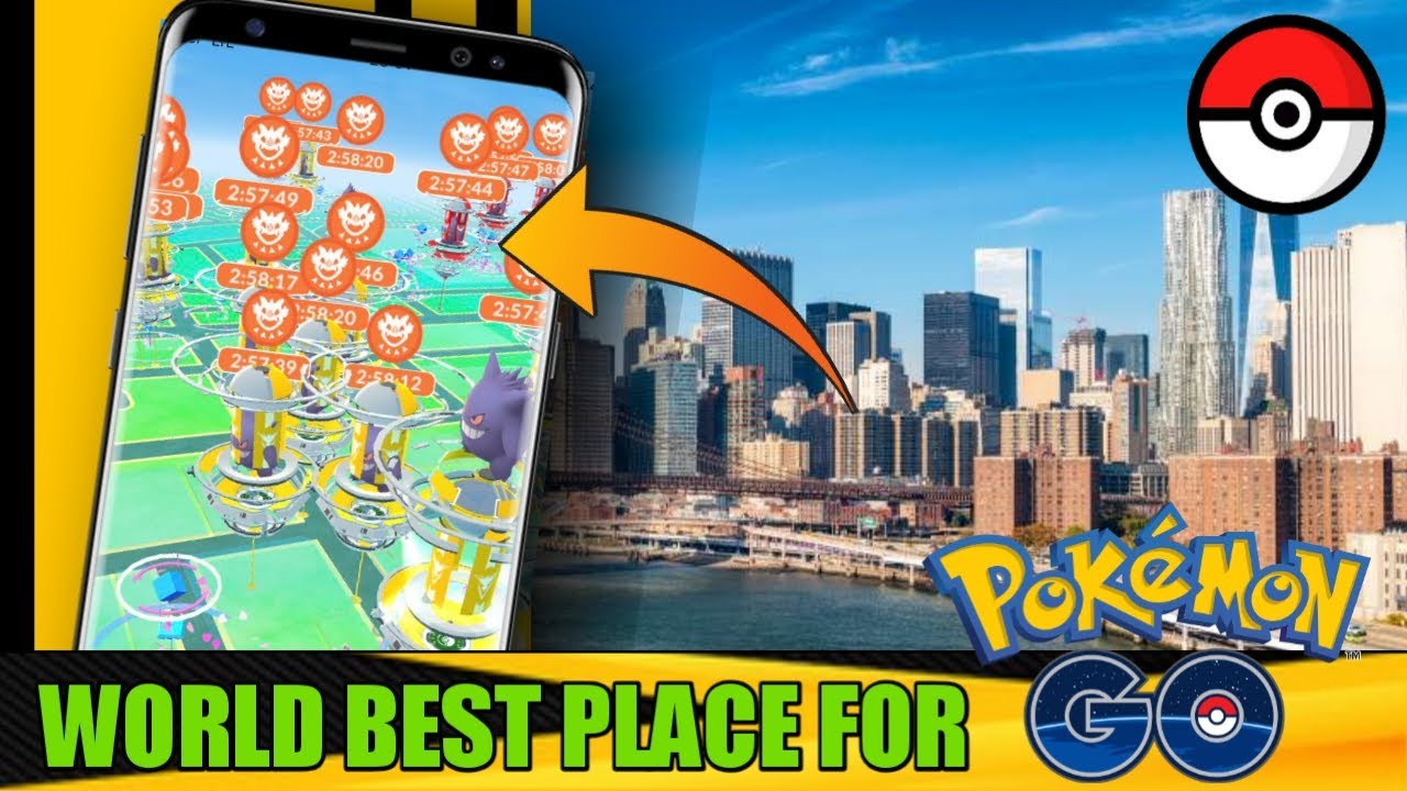 Best place to play Pokemon go gym and pokestop cluster in Pokemon go