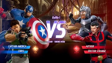 MARVEL VS. CAPCOM: INFINITE Captain America,Chris Redfield Gameplay In Arcade Mode