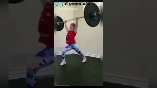 girl Gymlover 🔥6year old😱20kg weight lifting#shorts #girlsbodybuilding