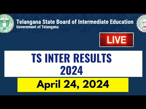 LIVE : తెలంగాణ ఇంటర్ ఫలితాలు విడుదల.. | TS Inter Results 2024 LIVE  #tsinterresults2024