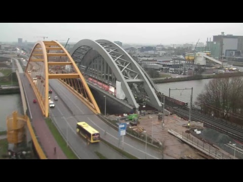 ProRail Spoorverdubbeling Utrecht - Live Webcam 2 - Plaatsing spoorbrug 17 t/m 20 nov