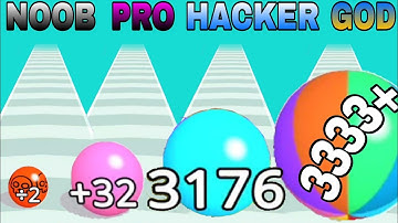 NOOB vs PRO vs HACKER vs GOD in Multiballs Run 2048++