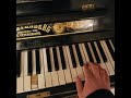 old piano was made in 1888  before the invention of electricity