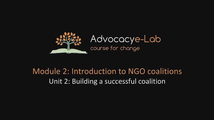 Unit 2: Building a successful coalition