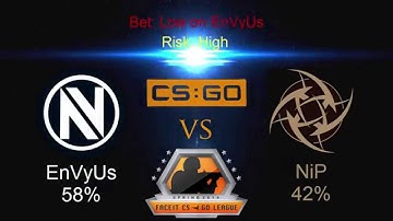 EnVyUs vs NiP CS:GO Lounge Bet Prediction  FACEIT League 2015  26.11.2015