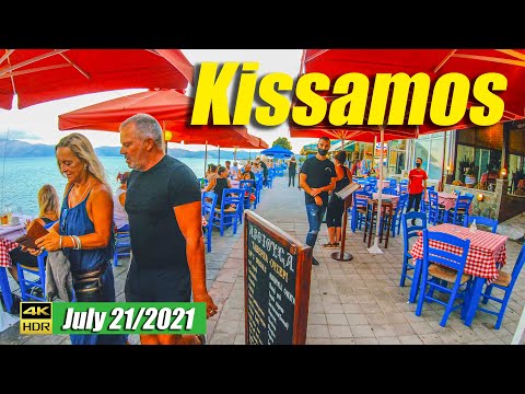 Kissamos, Chania, more than just romantic! Crete Greece 2021, Walking tour, 4K UHD