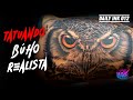 🦉TATUANDO BUHÓ REALISTA "Realistic Owl TATTOO" Single Needle | Daily Ink 012