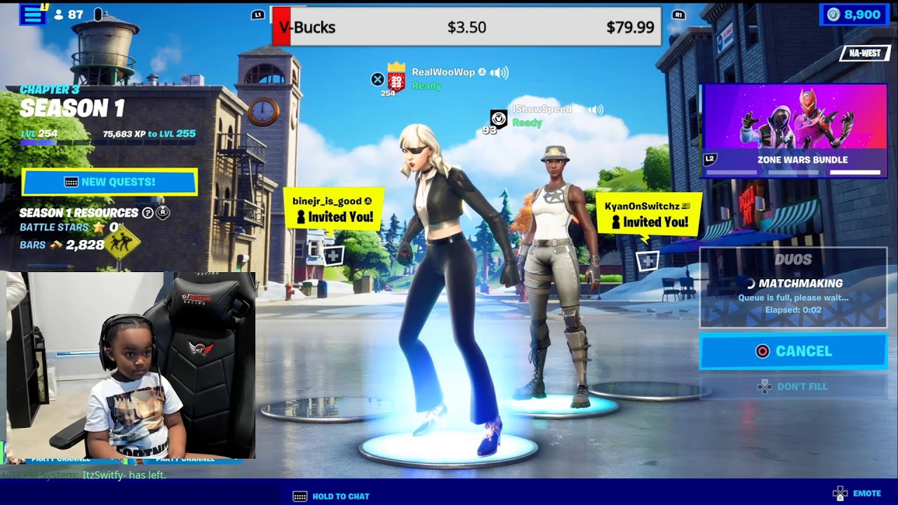 Live Fortnite Stream W/ iShowSpeed . . .