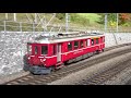 Rhätische Bahn ABe 4/4 501 auf der Albula Rampe zwischen Preda, Bergün, Filisur und Alvaneu, Okt2020