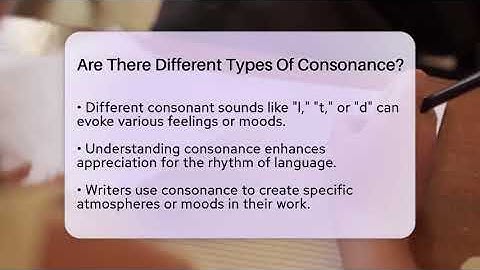 Are There Different Types Of Consonance? - The Language Library