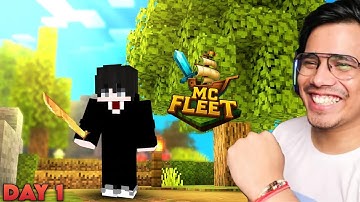 My First Day In mcFleet Survival 😰 | gone wrong