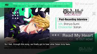 Obey Me! -#04 Satan 'Read My Heart' Post-Recording Interview -