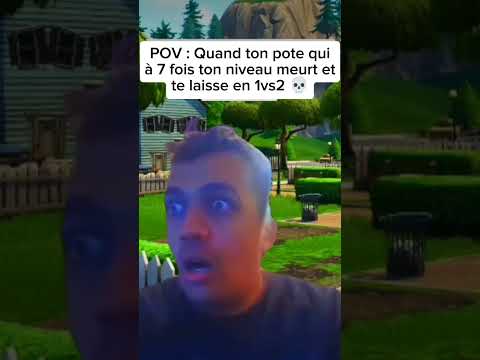 POV : ton pote qui a 7 fois ton niveau meurt et te laisse en 1vs2 💀 #fortnite #gameplay