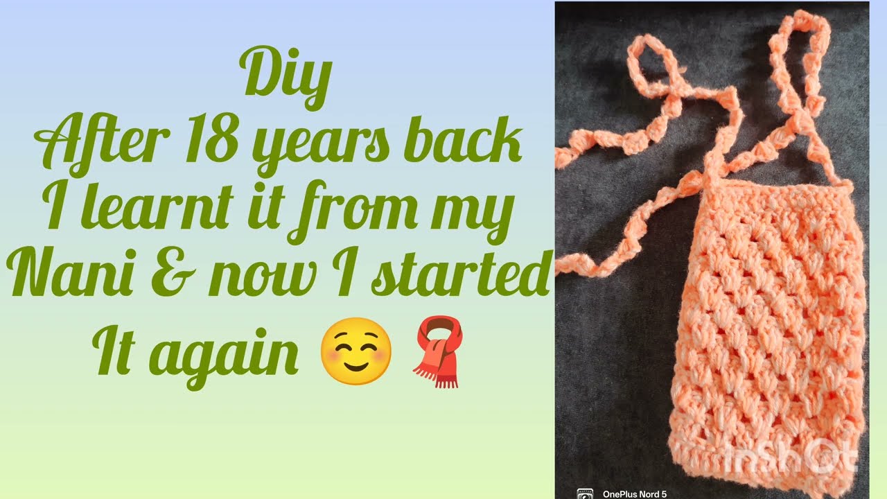 Diy mobile cover started  again #Chetna'skitchen #Ck #video  #woolen 