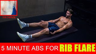 5 Minute Home Ab & Oblique Workout for Rib Flare