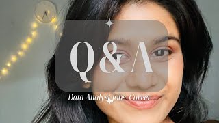 Q&A Video | Data Analyst Jobs/ Career | Smriti Tales