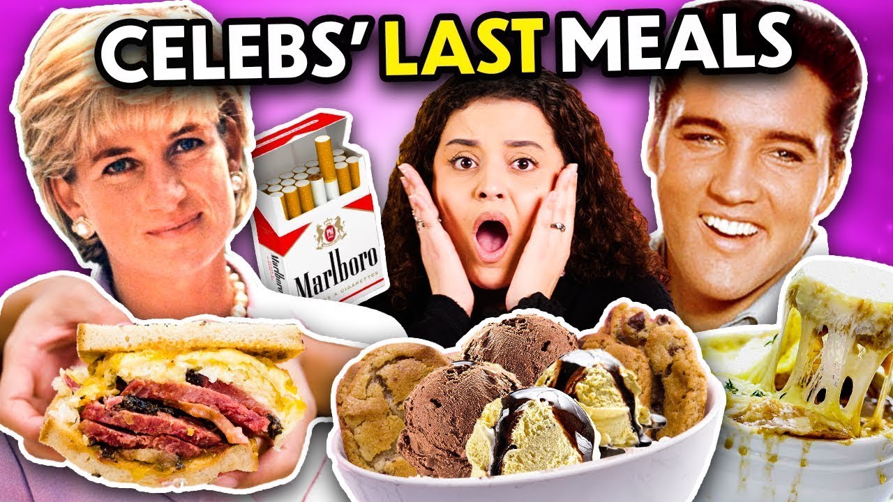 Trying Celebrities' Last Meals! (Elvis Presley, Princess Diana, Marilyn Monroe)