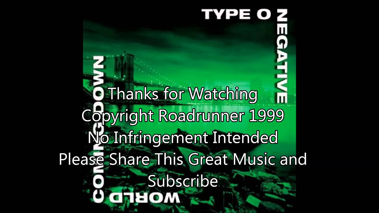 Type O Negative   World Coming Down 1999 Full Album