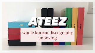 💸 ATEEZ WHOLE KOREAN DISCOGRAPHY UNBOXING | photocard pulls