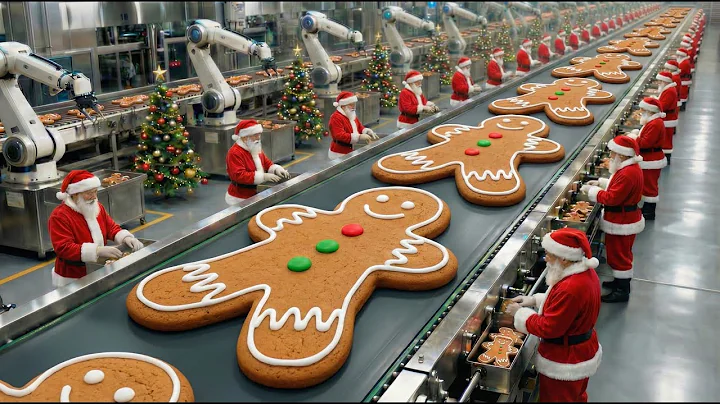 Inside the Christmas Gingerbread Factory: How Holliday Gingerbread Is Mass-Produced (Full Process)