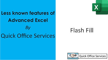 Excel Flash Fill