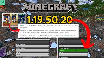 Minecraft Beta & Preview 1.19.50.20  Minecraft PE Spectator Full Release! Last Version before 1.20?🤔
