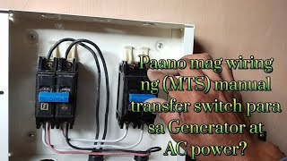 Paano mag install ng (MTS) Manual Transfer Switch para sa Generator at AC power? @jawbone_tv