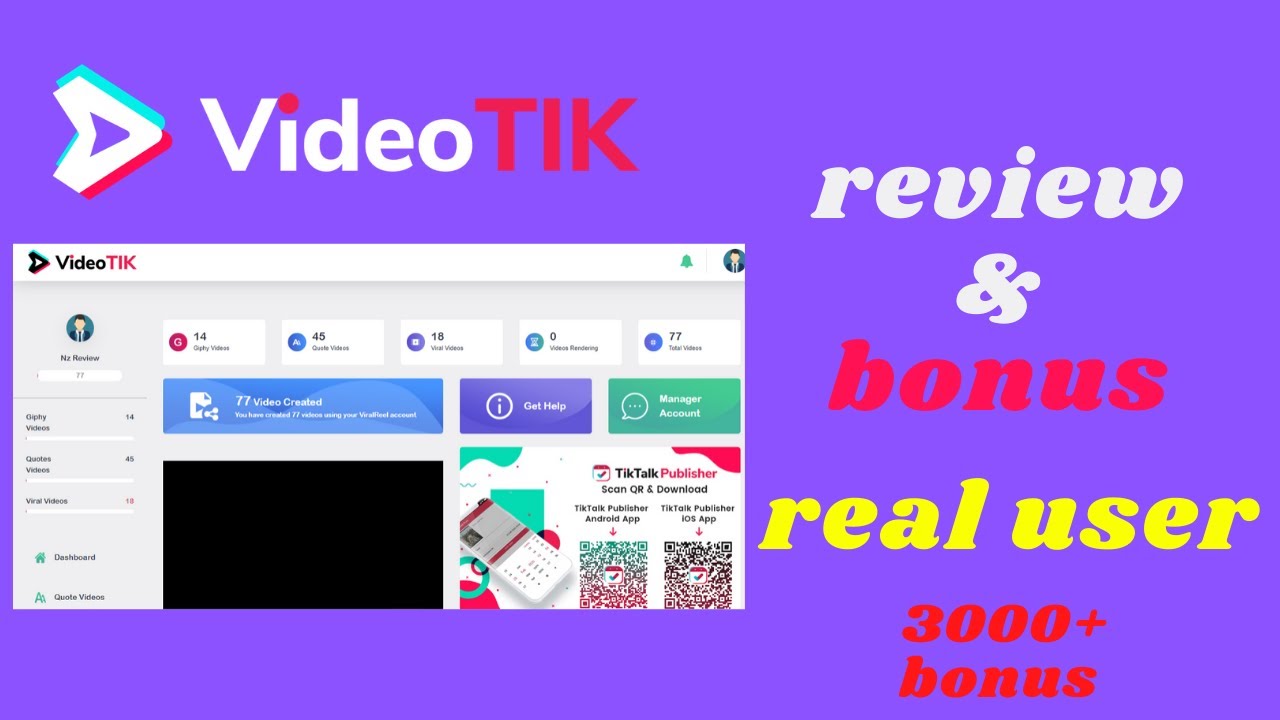 VideoTik review with bonuses $18 off ⚠️REAL VIDEOTIK REVIEW ⚠️get worth $3000+ bonuses