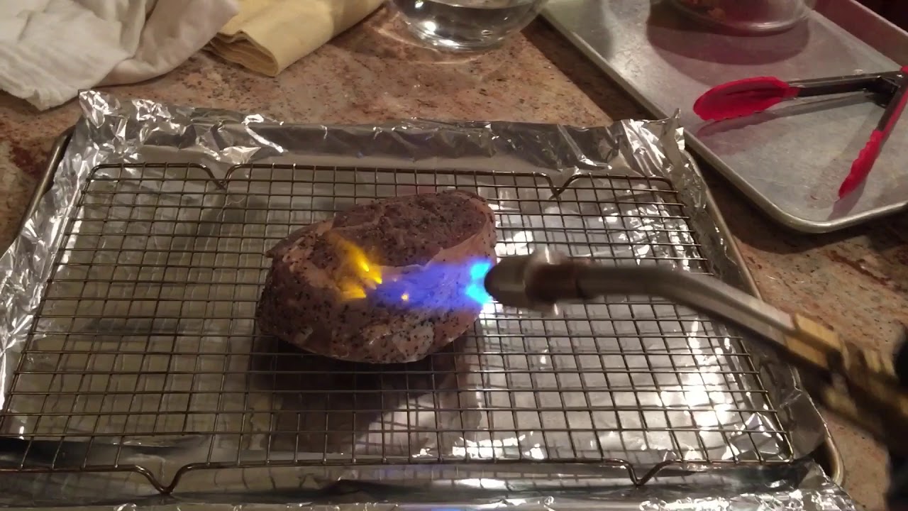 Sous Vide Ribeye Seared With Bernzomatic Ts8000 No Searzall Youtube