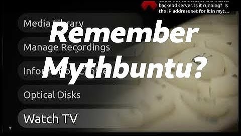 Remember Mythbuntu?