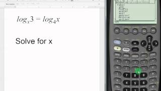Logarithms on TI 89 Titanium Calculator