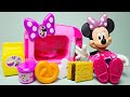 2 Minutes Satisfying with Unboxing Disney Minnie Mouse Marvelous Microwave Set ASMR #122 (No Music)