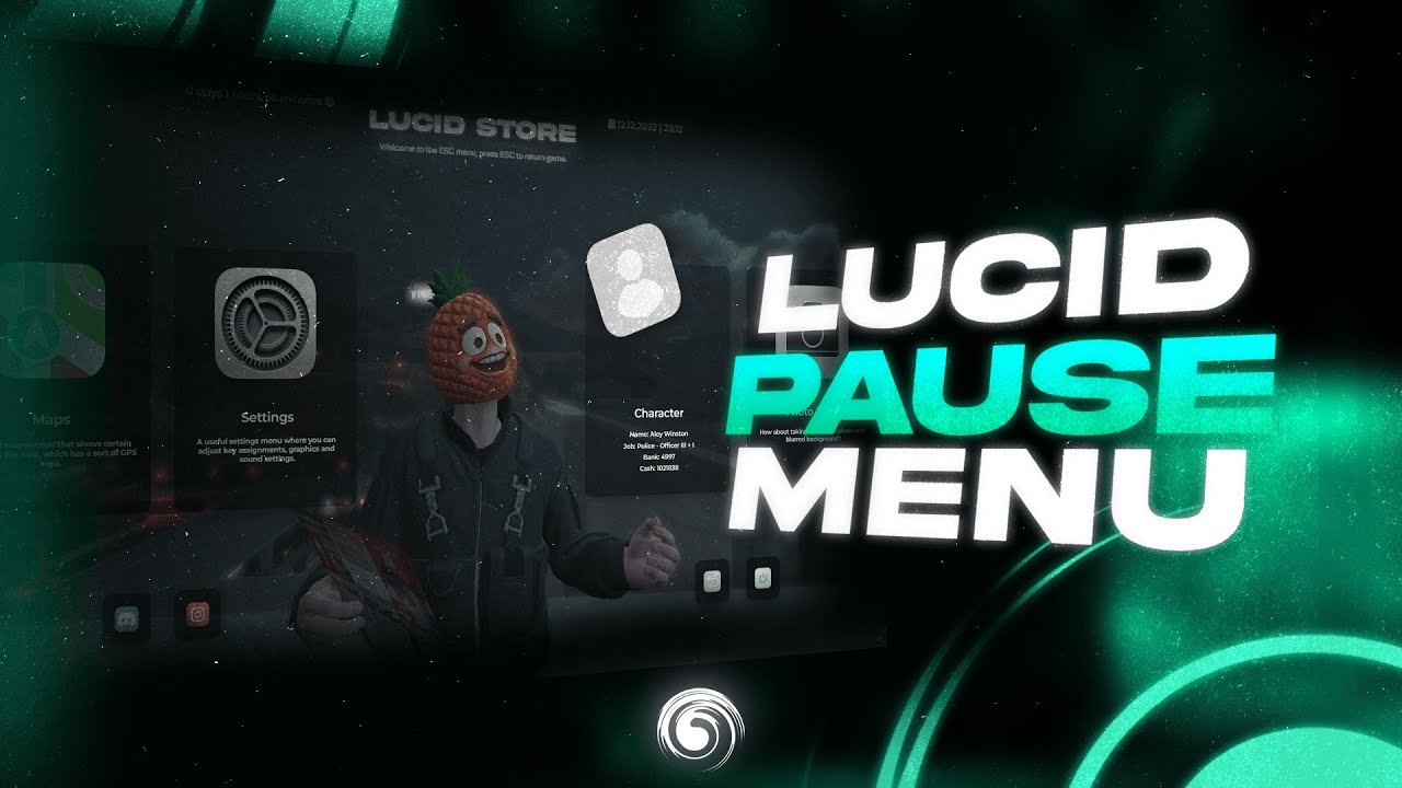 [QB/ESX] FiveM Pause Menu Script | lucid-pause-menu - YouTube