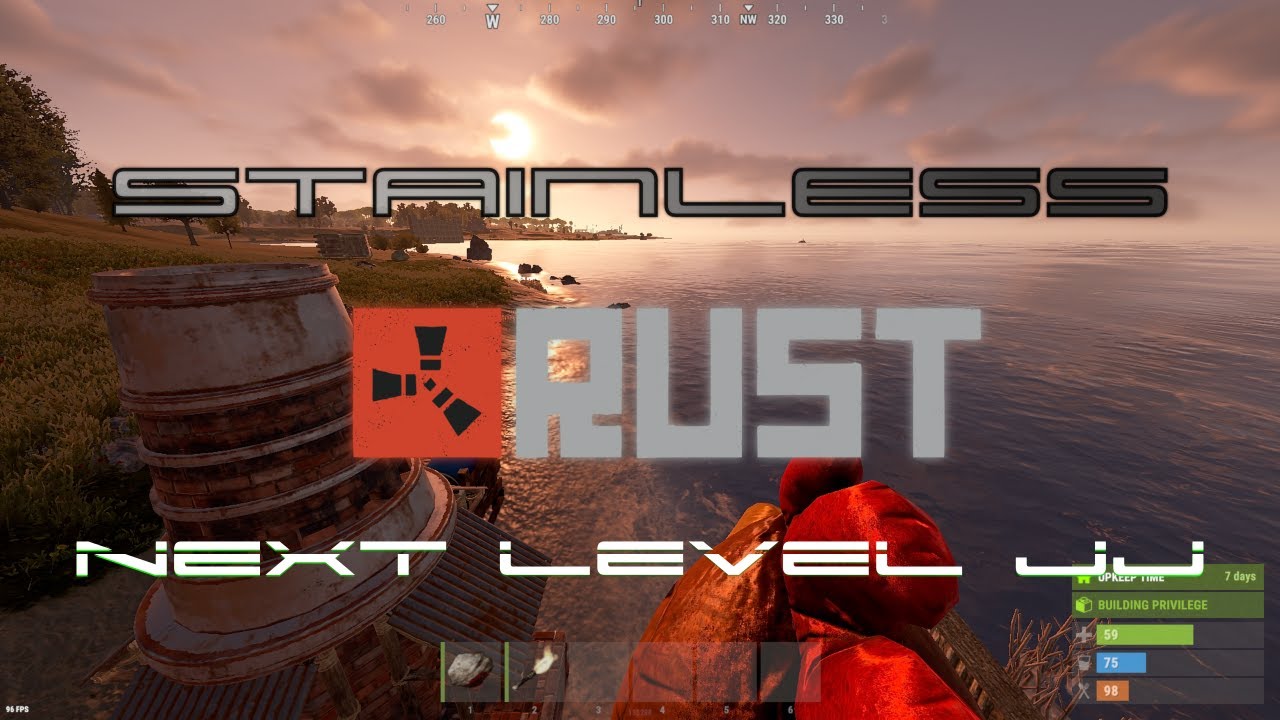 Stainless Rust... We build our first house on stream in Rust - YouTube