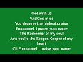 Sing-Along Initiative- Emmanuel by Nathaniel Bassey song with lyrics.