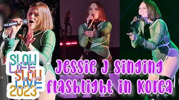 @jessiejofficial cantando Flashlight en el "Slow Life Slow Live 2023" en Corea. 🔦❤️‍🔥✨️ #jessiej