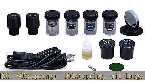 OMAX - 40X-2000X Trinocular Biological Compound Microscope with Replaceable LED Light - M837SL