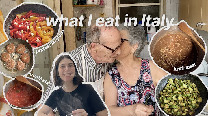 Cosa mangio in una settimana a casa di mia nonna in Italia 🍝