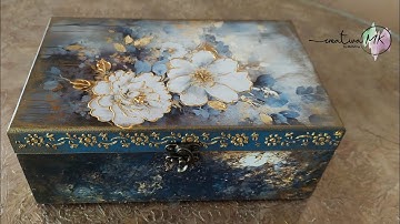 How to make a beautiful decoupage box? #decoupage #decoupageforbeginners