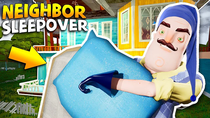 Having a Sleepover WITH THE NEIGHBOR!!! | Hello Ne...