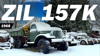 Old Soviet Military Truck START & DRIVE - ZIL 157K (1968)